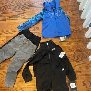 🌟 Brand New Baby Boys' Clothing Bundle - Hurley & Nike - Sizes 24M & 2T 🌟
